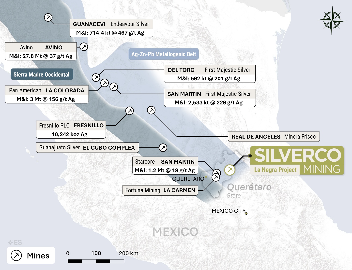Silverco Mining proyecta VAN de US$ 329 millones para mina La Negra en M&eacute;xico