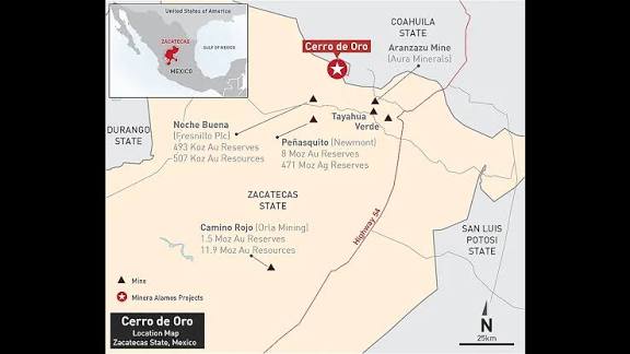 Invertir&aacute;n 300 millones de d&oacute;lares en nueva mina de oro en Zacatecas