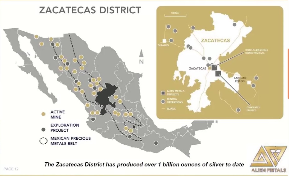 Alien Metals LTD: Tres proyectos para impulsar la miner&iacute;a en Zacatecas