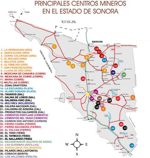 Genera miner&iacute;a 100 mil empleos en Sonora