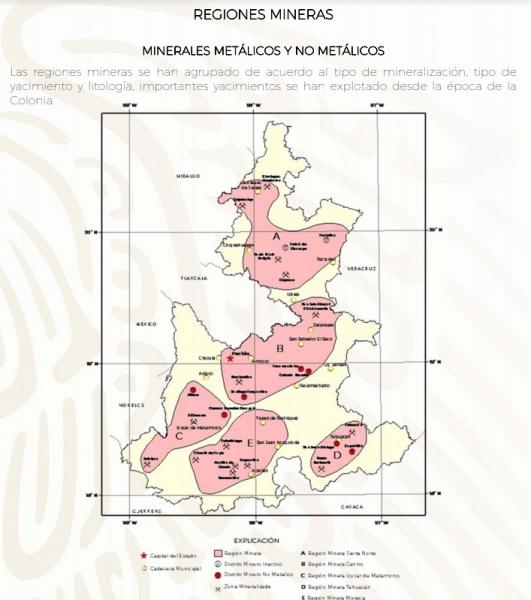 Â¿Qu&eacute; minerales se extraen en el estado de Puebla?